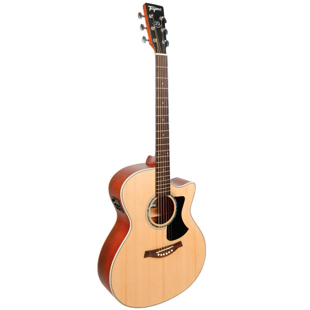 Tagima TW-29 Woodstock Series Medium Jumbo Cutaway Acoustic-Electric Guitar - Natural