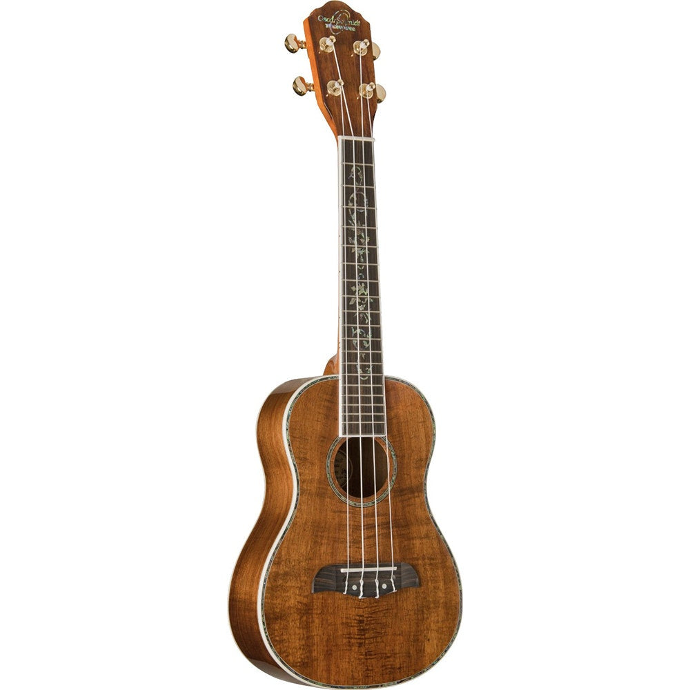 Oscar Schmidt OU270TSK Solid Top Hawaiian Koa Tenor Ukulele with Hard Case