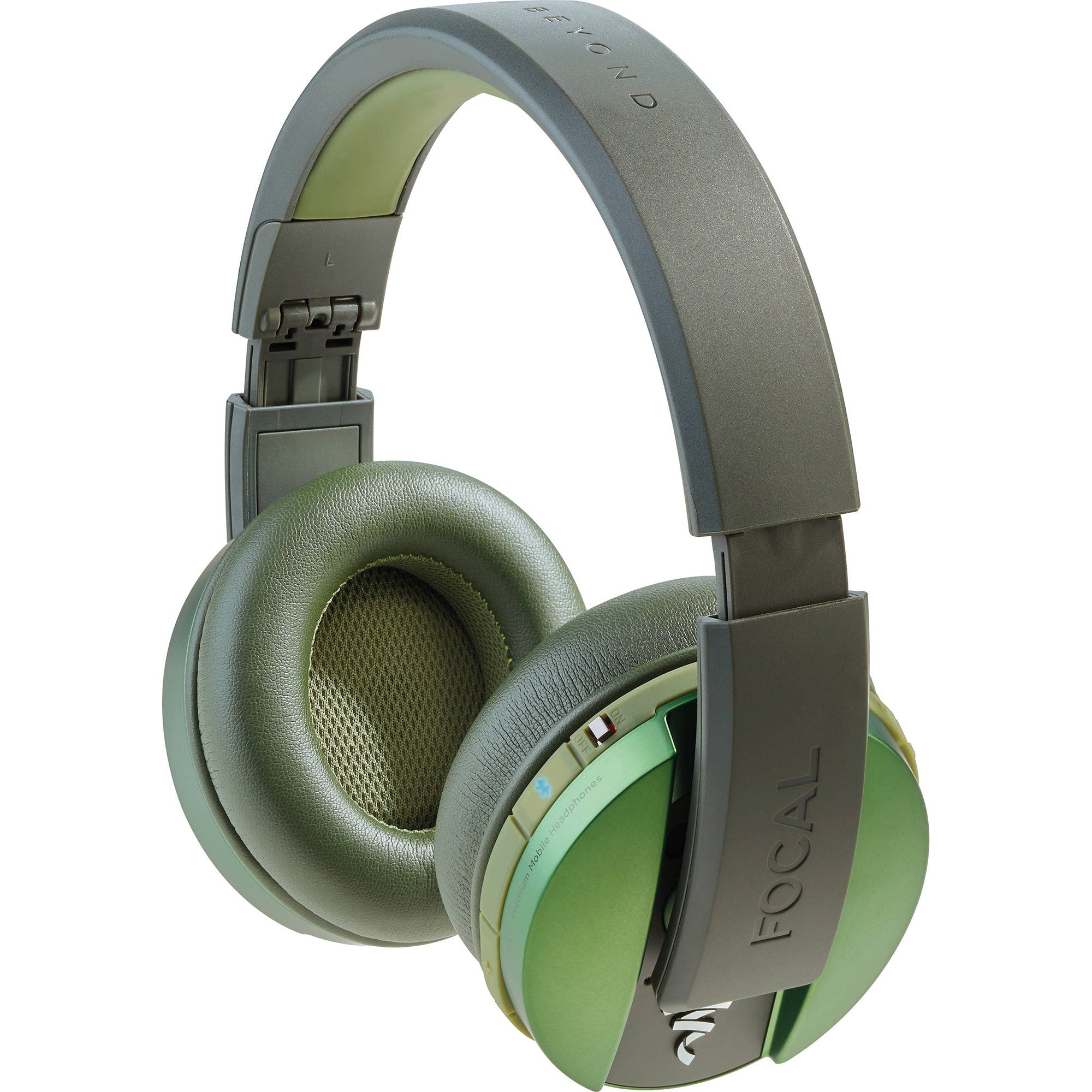 Focal Listen Wireless Bluetooth Closed-Back Headphones w/ Integrated Microphone, Green