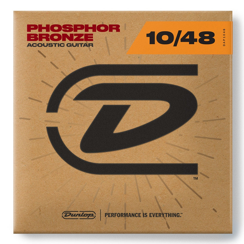 Dunlop DAP1048 Phosphor Bronze Acoustic Guitar Strings 6-String Ex Light 10-48