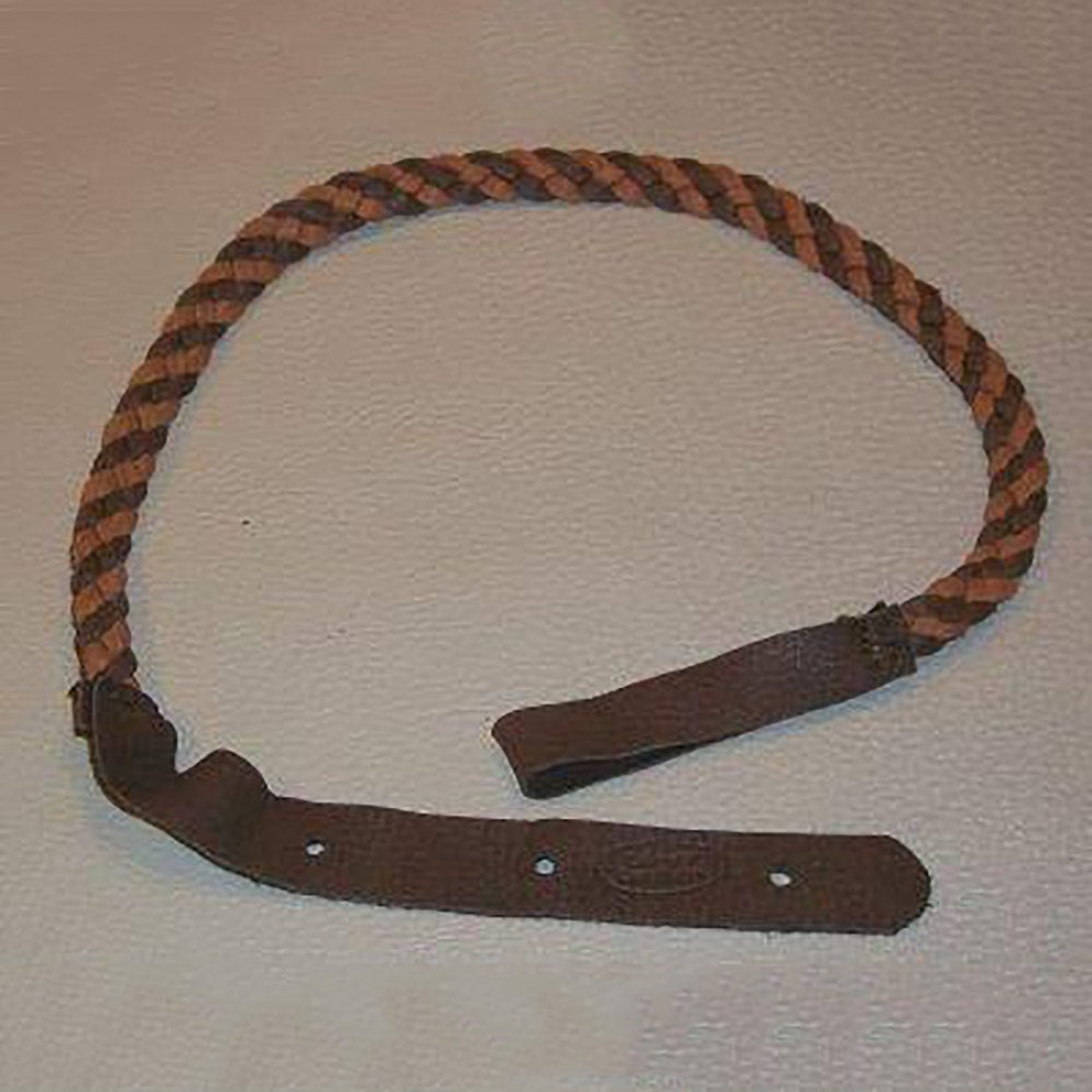 Lakota Leathers LK-FCT Flat Braided Mandolin Strap, Elk, 43'', Chocolate & Tobacco