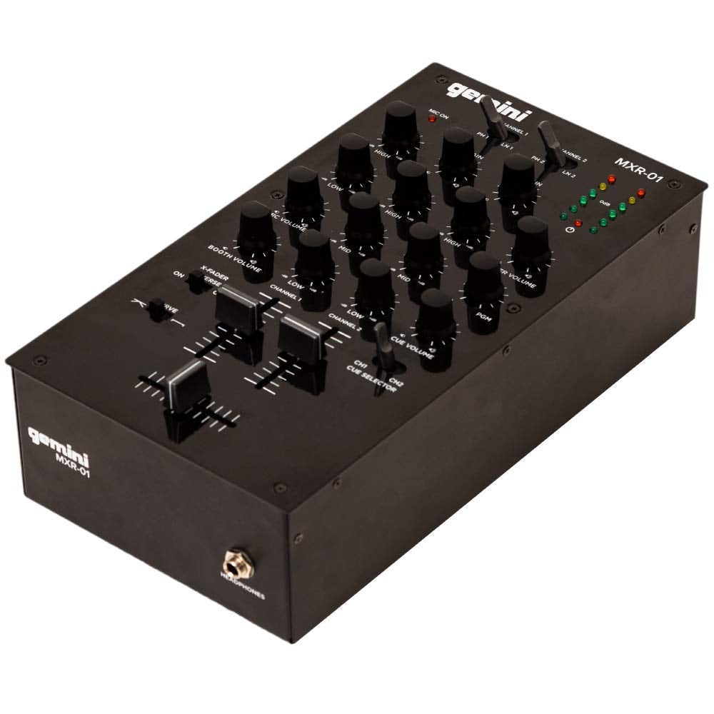 Gemini Sound MXR-01 2-Channel Professional DJ Mixer