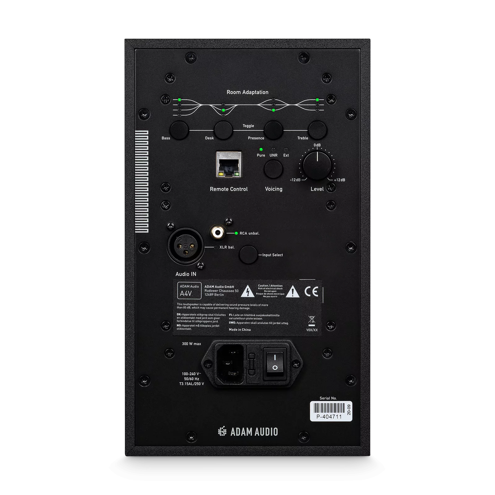 Adam A4V 4-Inch Active Studio Monitor Speaker w/ Rotatable X-ART Tweeter