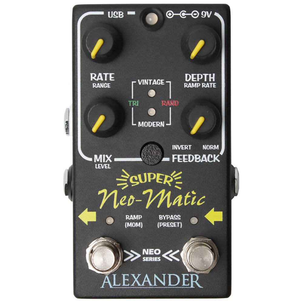 Alexander Pedals Super Neo-Matic Time Mod Footswitch Guitar Effects Pedal