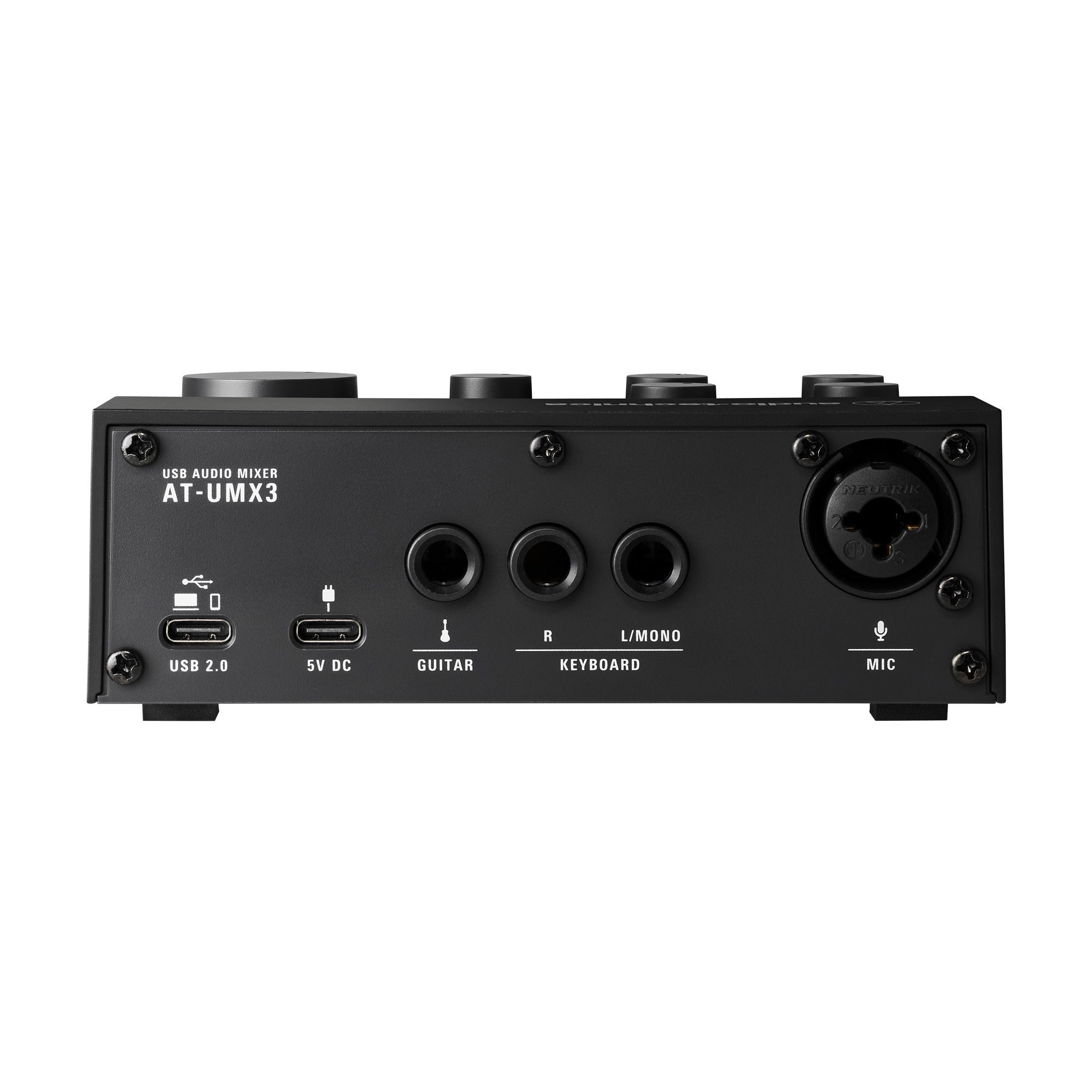 Audio-Technica AT-UMX3 Livestreaming USB Audio Mixer with XLR & 1/4" Inputs