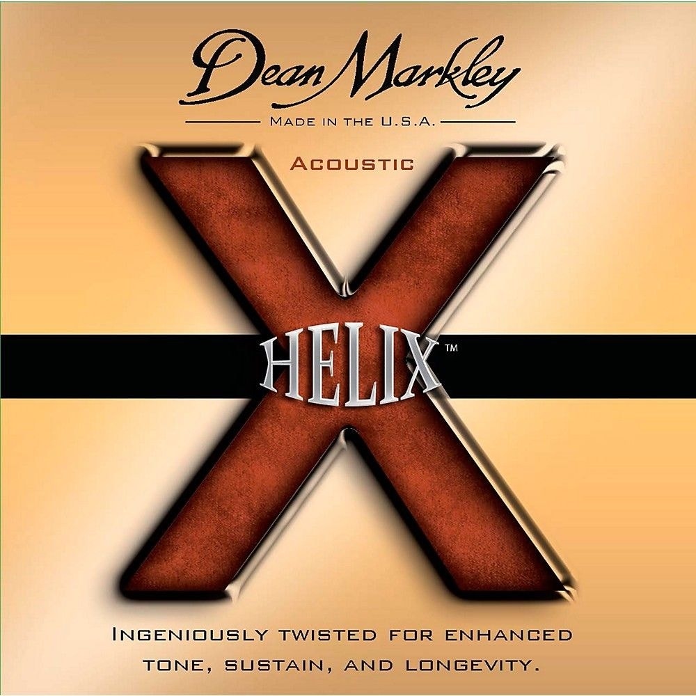 10-Pack Dean Markley 2082 Helix HD 80/20 Bronze Custom Light Acoustic Guitar Strings (12-53)