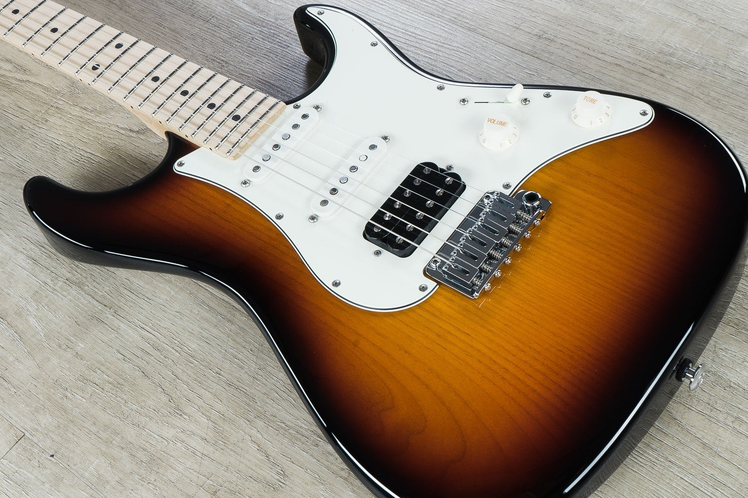 Suhr Standard HSS Electric Guitar, Maple Fingerboard, SSCII, Deluxe Padded Gig Bag - 3 Tone Burst