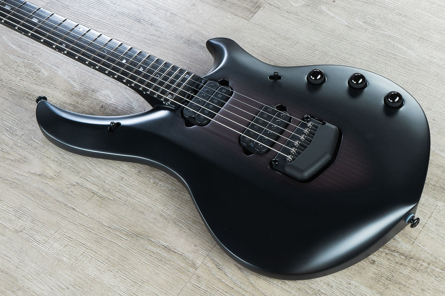 Ernie Ball Music Man John Petrucci Majesty 6-String Electric Guitar, Ebony Fingerboard, Hard Case - Polar Noir