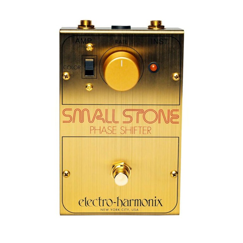 EHX Electro-Harmonix Limited Edition Golden Small Stone Phase Shifter Phaser Guitar Effect Pedal, Only 600 Made