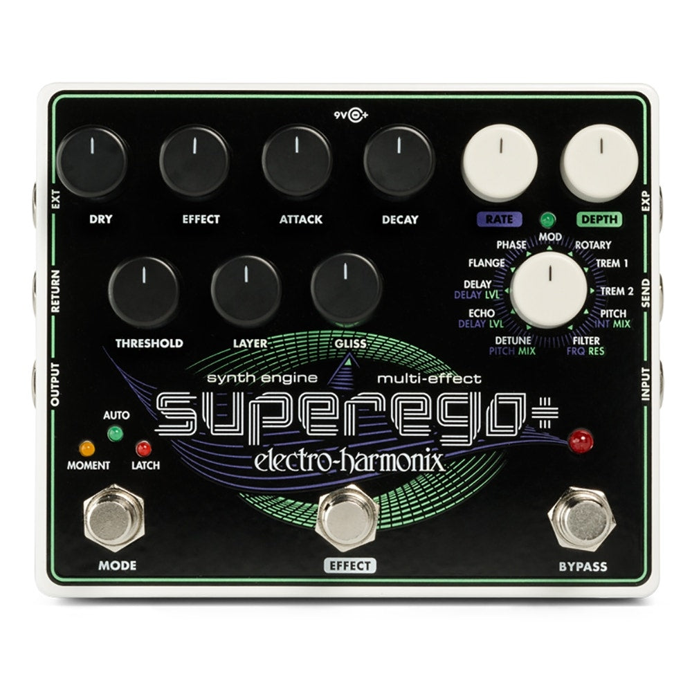 Electro-Harmonix EHX Superego+ Plus Synthesizer Engine Guitar Effects Pedal