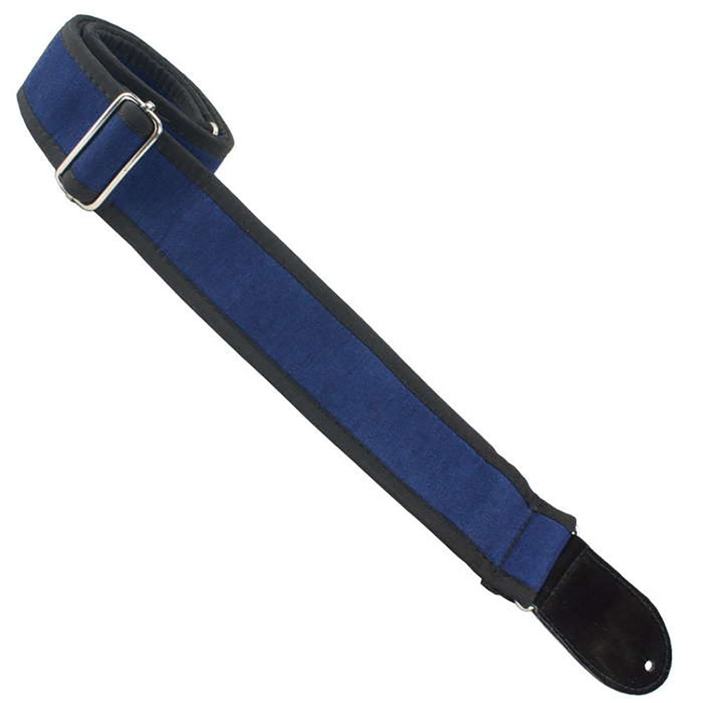 Henry Heller HPSE-06 2" Matador Jr. Series Inca Patterned Guitar Strap, Blue Denim