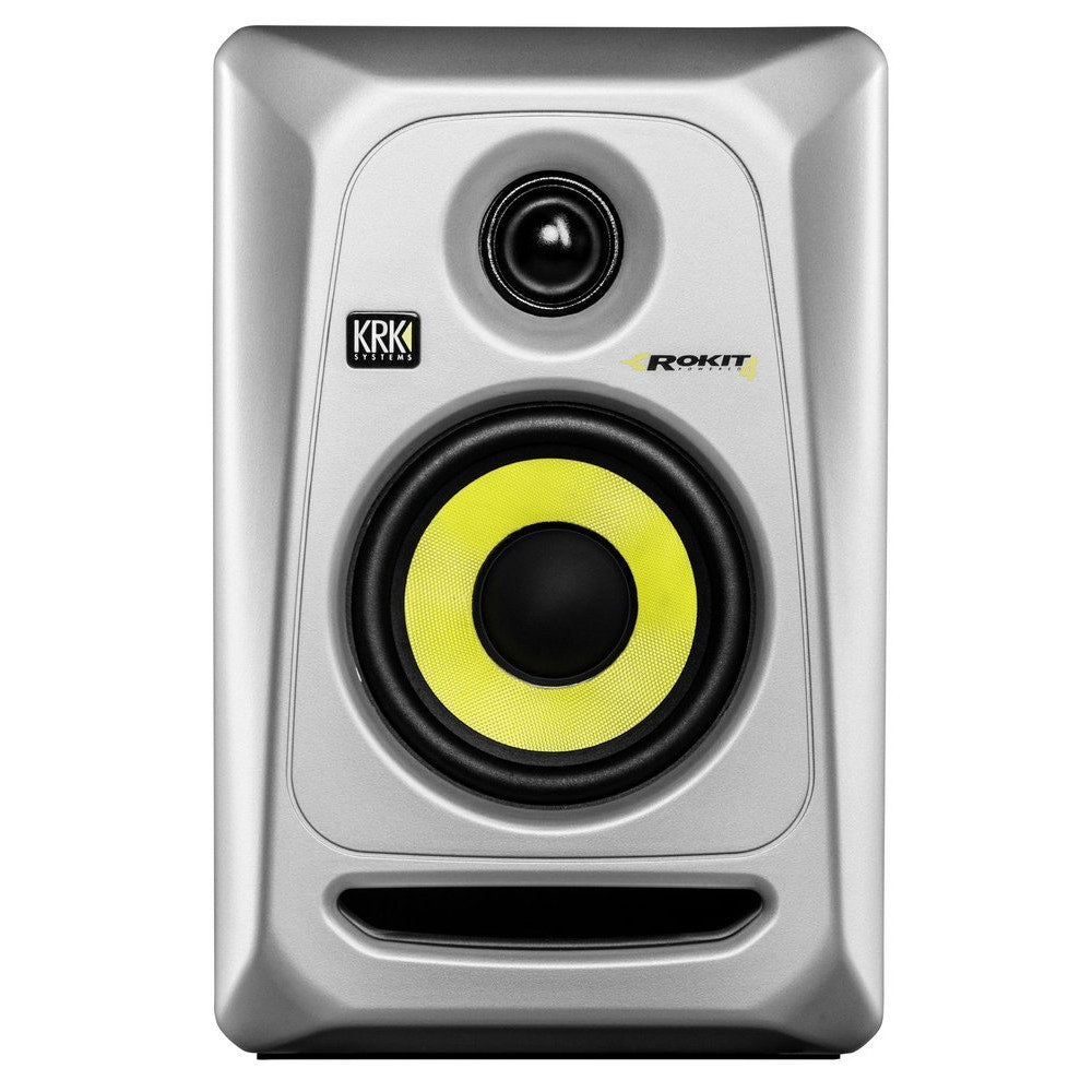 KRK RP4G3 ROKIT 4 G3 4" Active Studio Monitor, Silver - Single (Open Box)