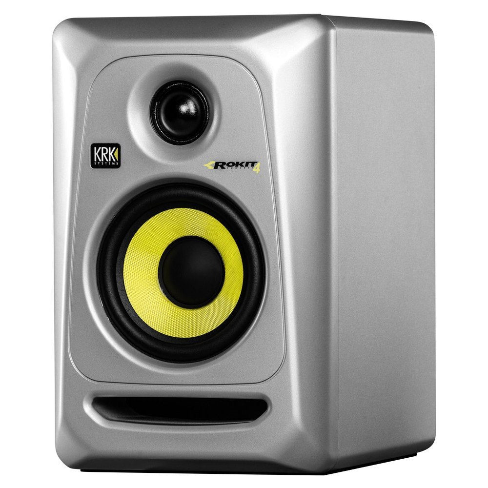 KRK RP4G3 ROKIT 4 G3 4" Active Studio Monitor, Silver - Single (Open Box)