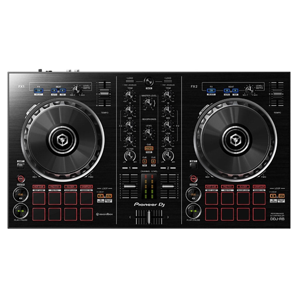 Pioneer DJ Starter Pack - DDJ-RB rekordbox Controller, Studio Monitors & Headphones(Open Box)