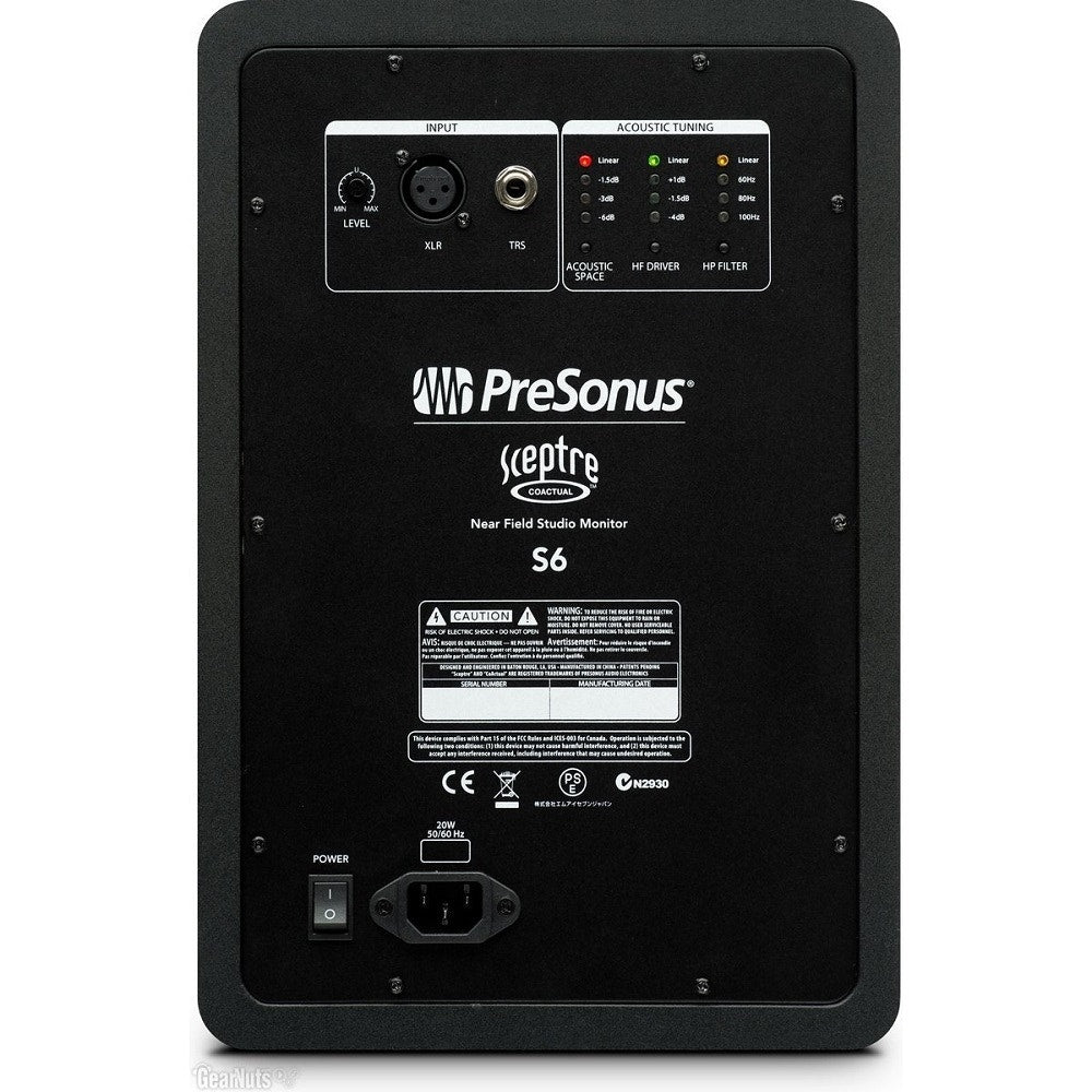 PreSonus SCEPTRE-S6 High Definition CoActual Active Studio Monitor (Open Box)