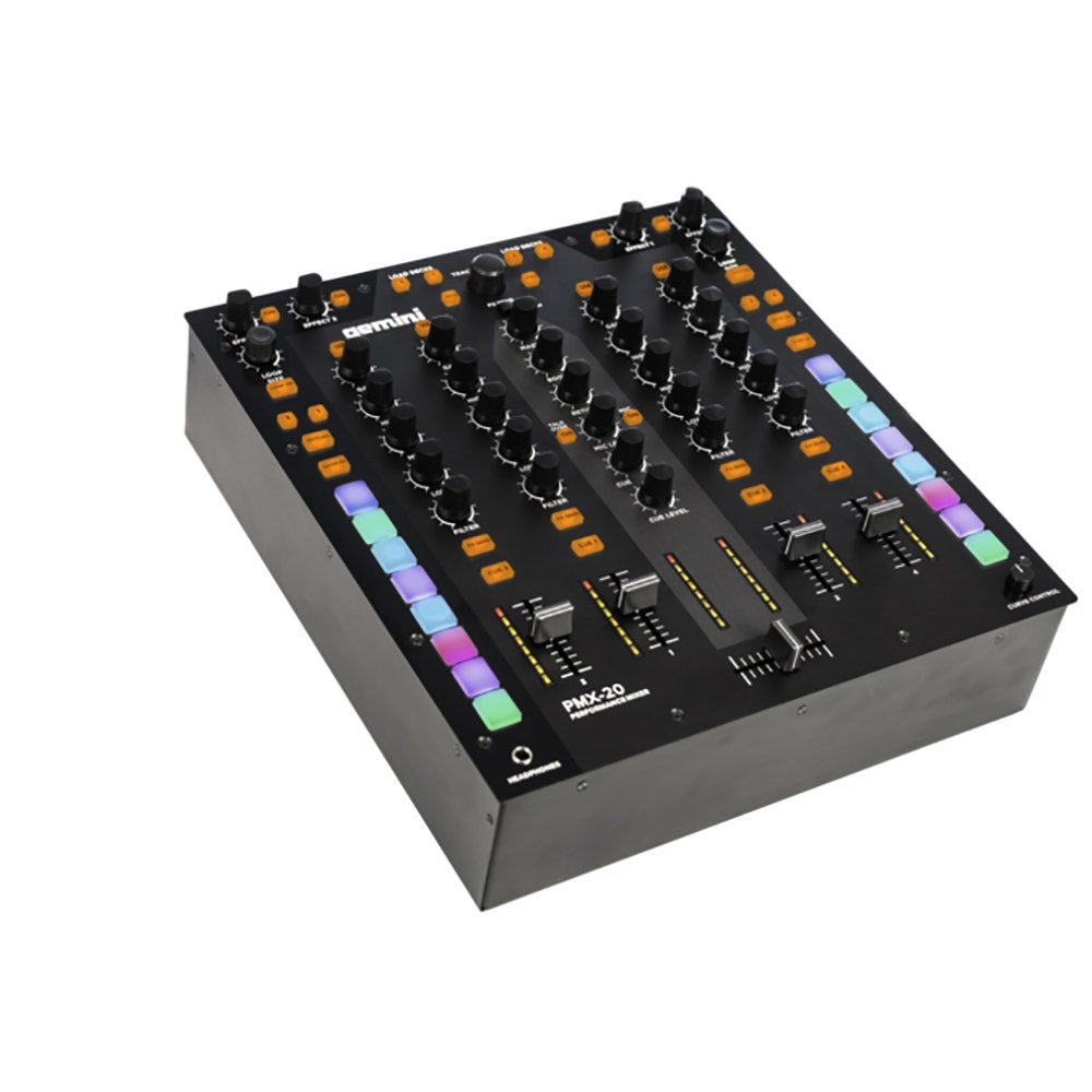 Gemini Sound PMX-20 Digital DJ Performance Mixer, 4 Channels