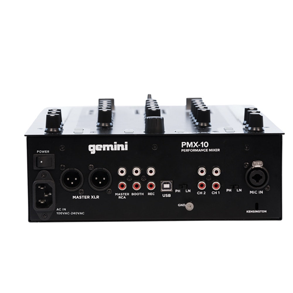 Gemini Sound PMX-10 Digital DJ Performance Mixer, 2 Channels