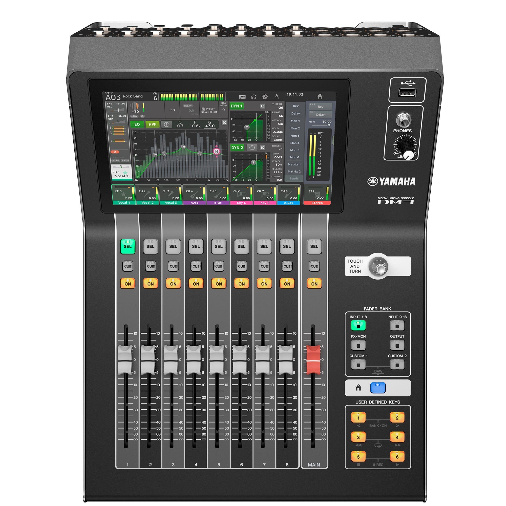 Yamaha DM3-D Professional 22-Channel Ultracompact Digital Mixer with Dante