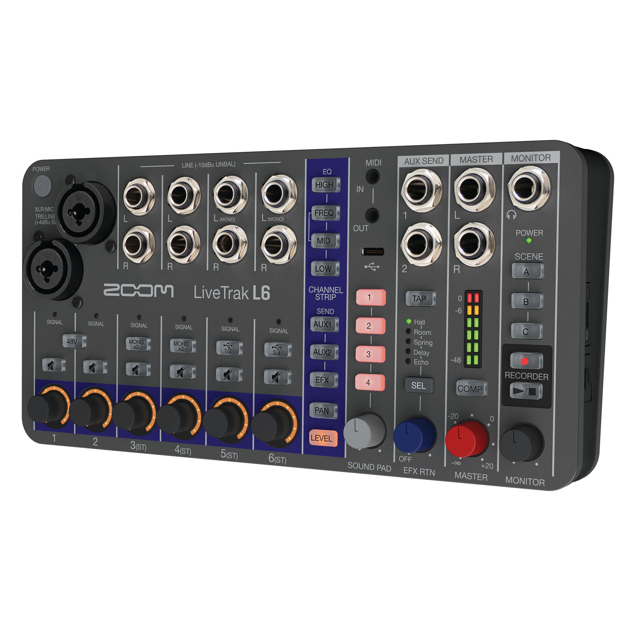 Zoom LiveTrak L6 Compact 10-Track Digital Mixer / Recorder
