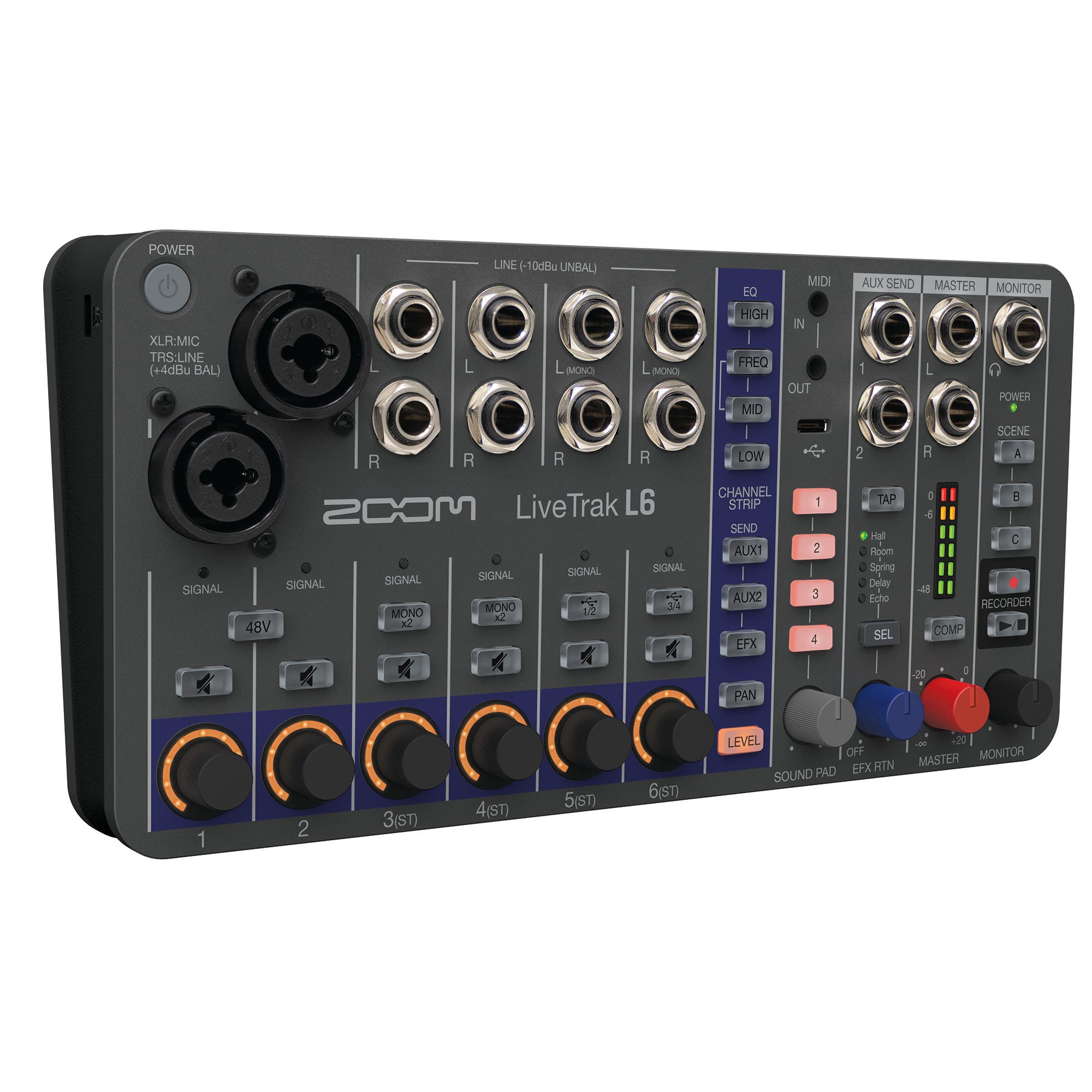 Zoom LiveTrak L6 Compact 10-Track Digital Mixer / Recorder