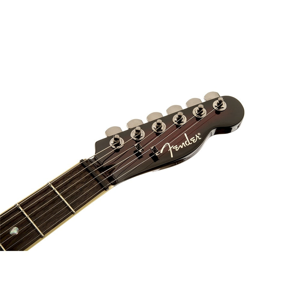Fender Special Edition Custom Telecaster FMT HH Electric Guitar, Rosewood Fingerboard - Black Cherry Burst