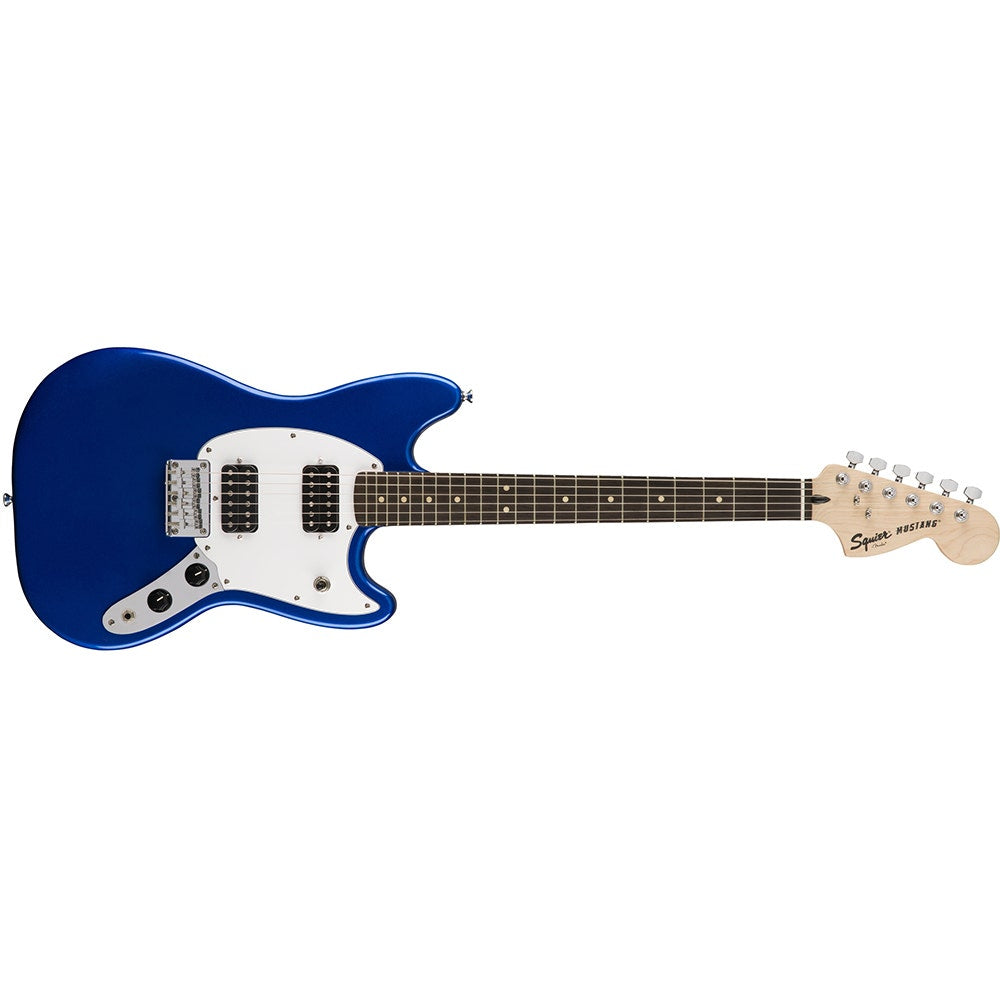Squier Bullet Mustang Electric Guitar, HH, Rosewood Fingerboard - Imperial Blue