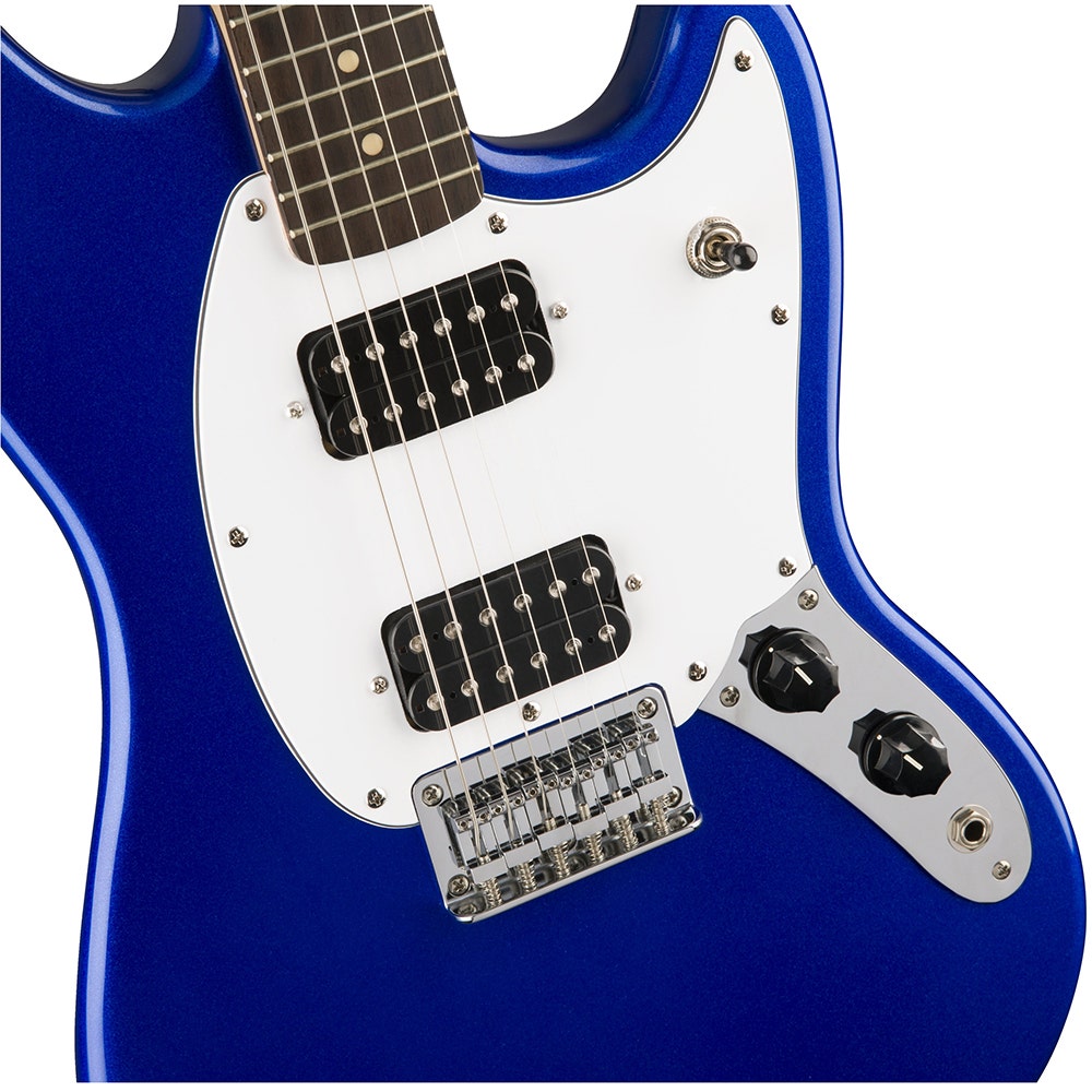 Squier Bullet Mustang Electric Guitar, HH, Rosewood Fingerboard - Imperial Blue