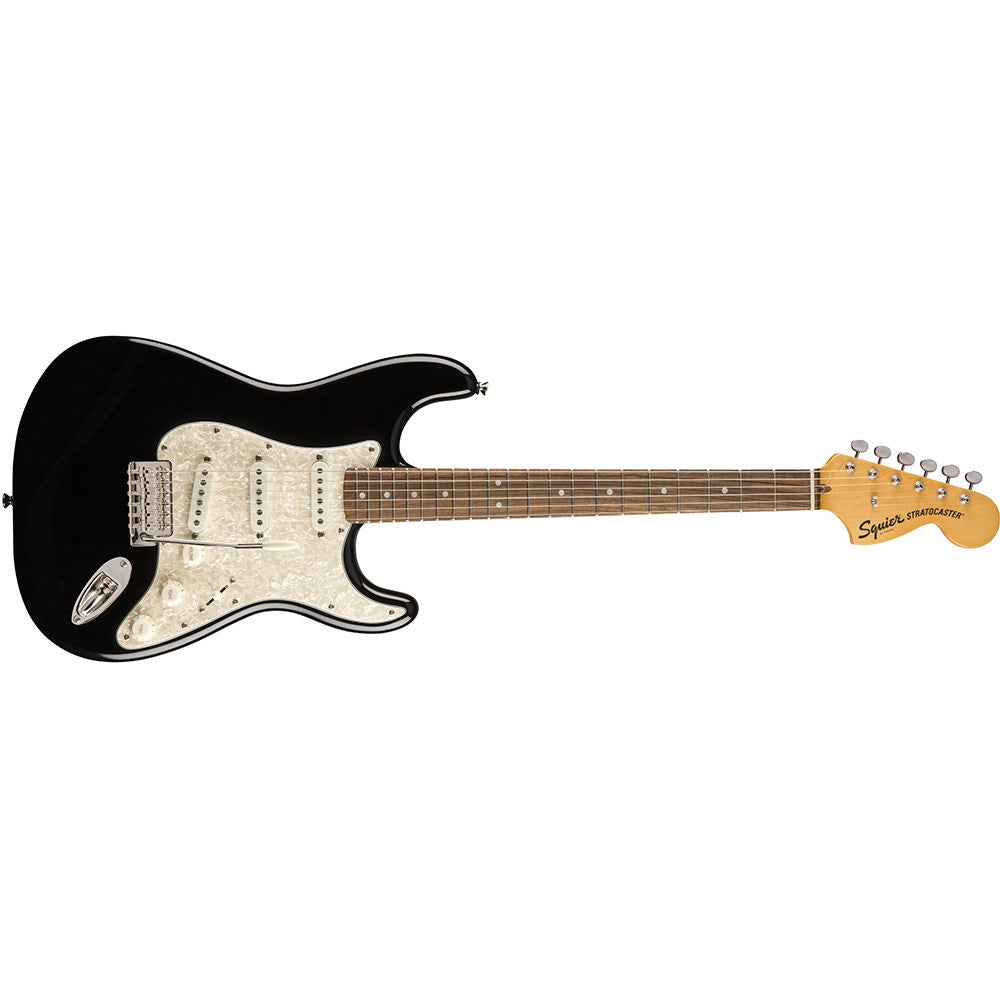 Squier by Fender Classic Vibe '70s Stratocaster Electric Guitar, Laurel Fingerboard, Black