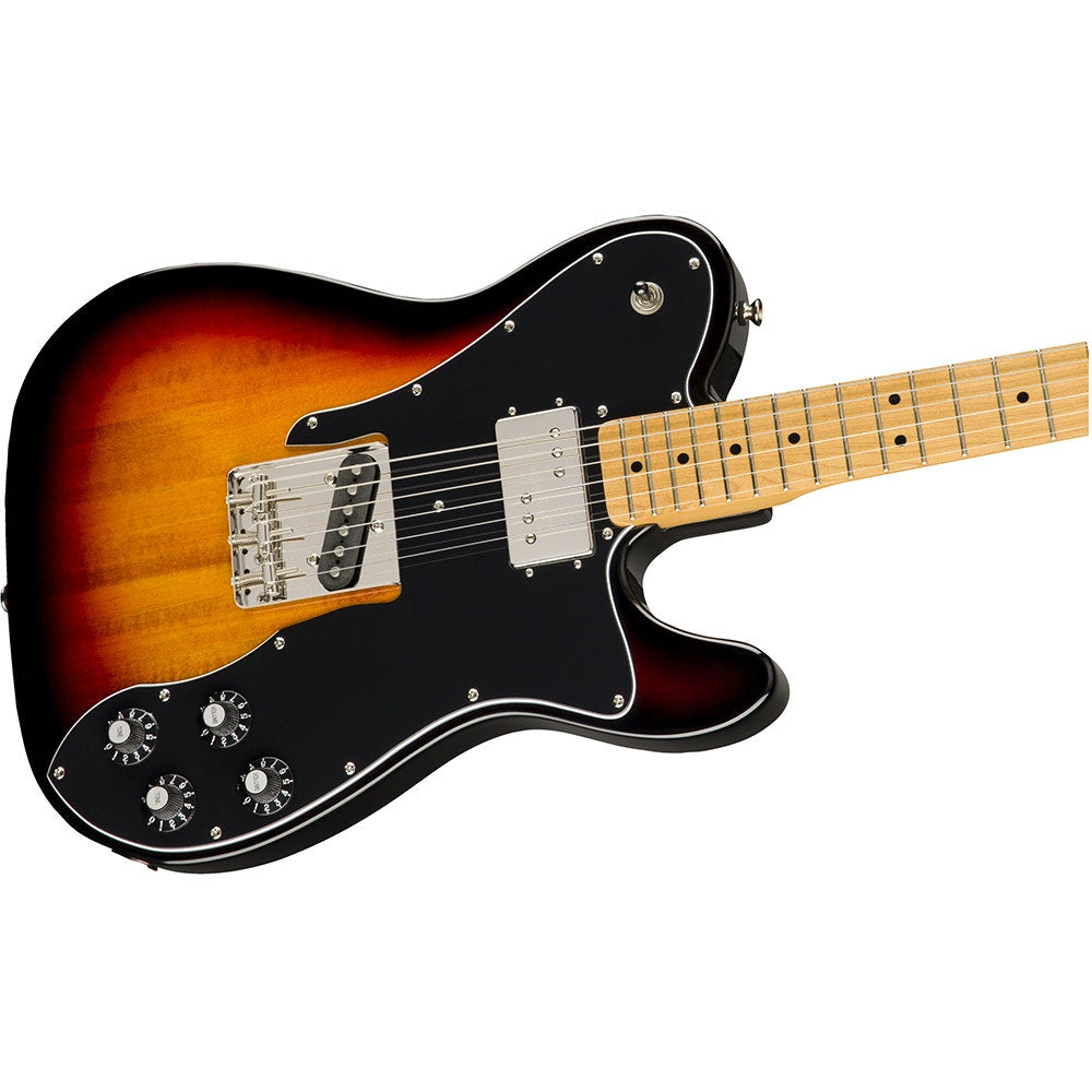 Squier by Fender Classic Vibe '70s Telecaster Custom Electric Guitar, Maple Fingerboard, 3-Color Sunburst