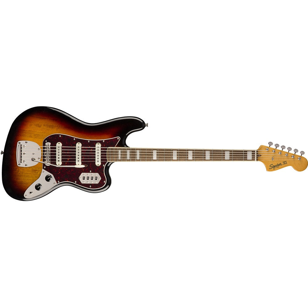 Squier by Fender Classic Vibe Bass VI Electric Guitar, 30'' Scale, Laurel Fingerboard, 3-Color Sunburst