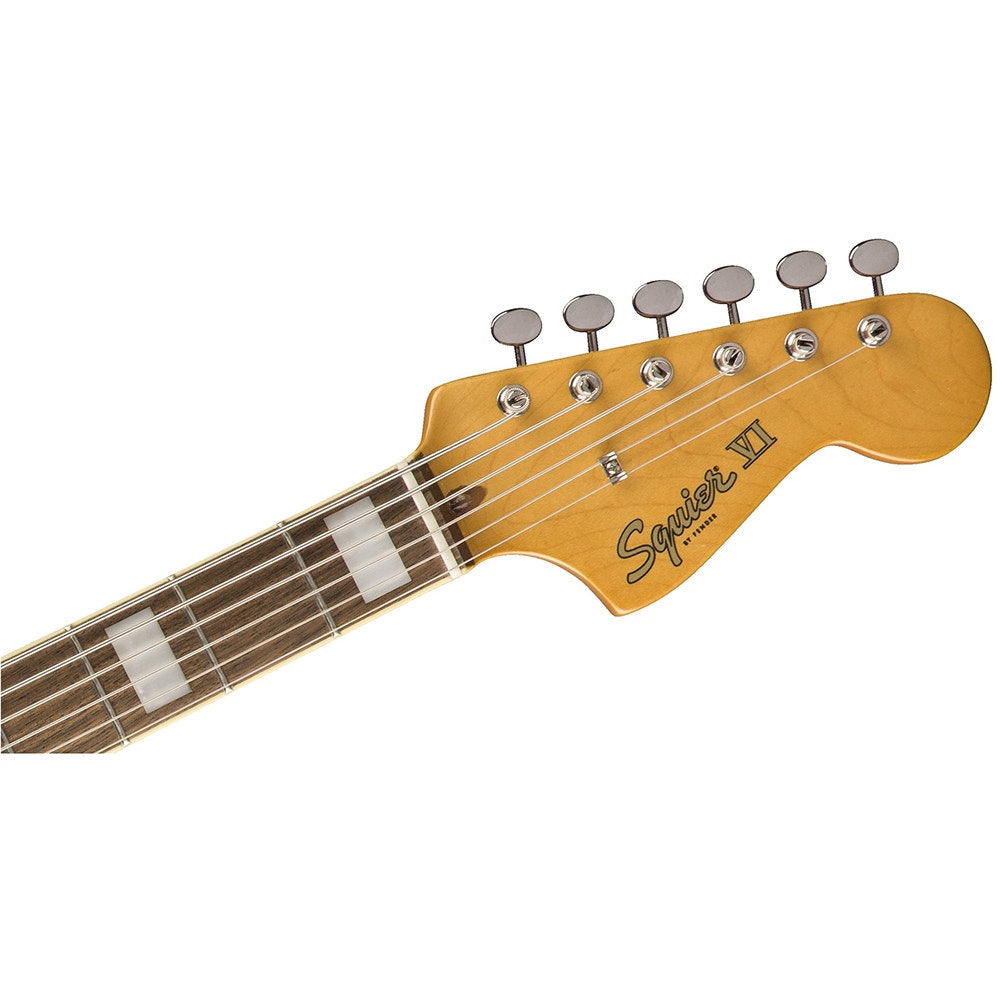 Squier by Fender Classic Vibe Bass VI Electric Guitar, 30'' Scale, Laurel Fingerboard, 3-Color Sunburst