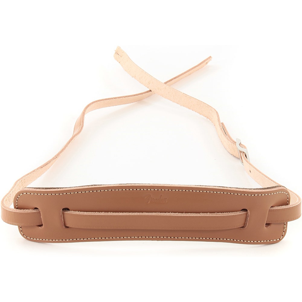 Fender Deluxe Vintage Leather Guitar Strap - Natural