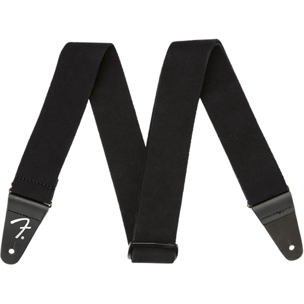 Fender Supersoft Strap Guitar Bass Strap, Black 2"