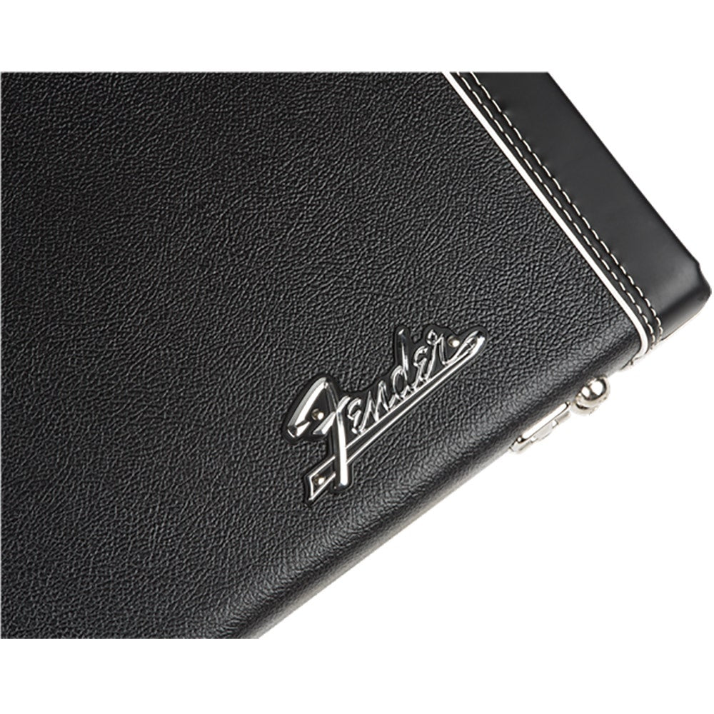 Fender Deluxe Stratocaster/Telecaster Electric Guitar Hard Case - Black/Orange