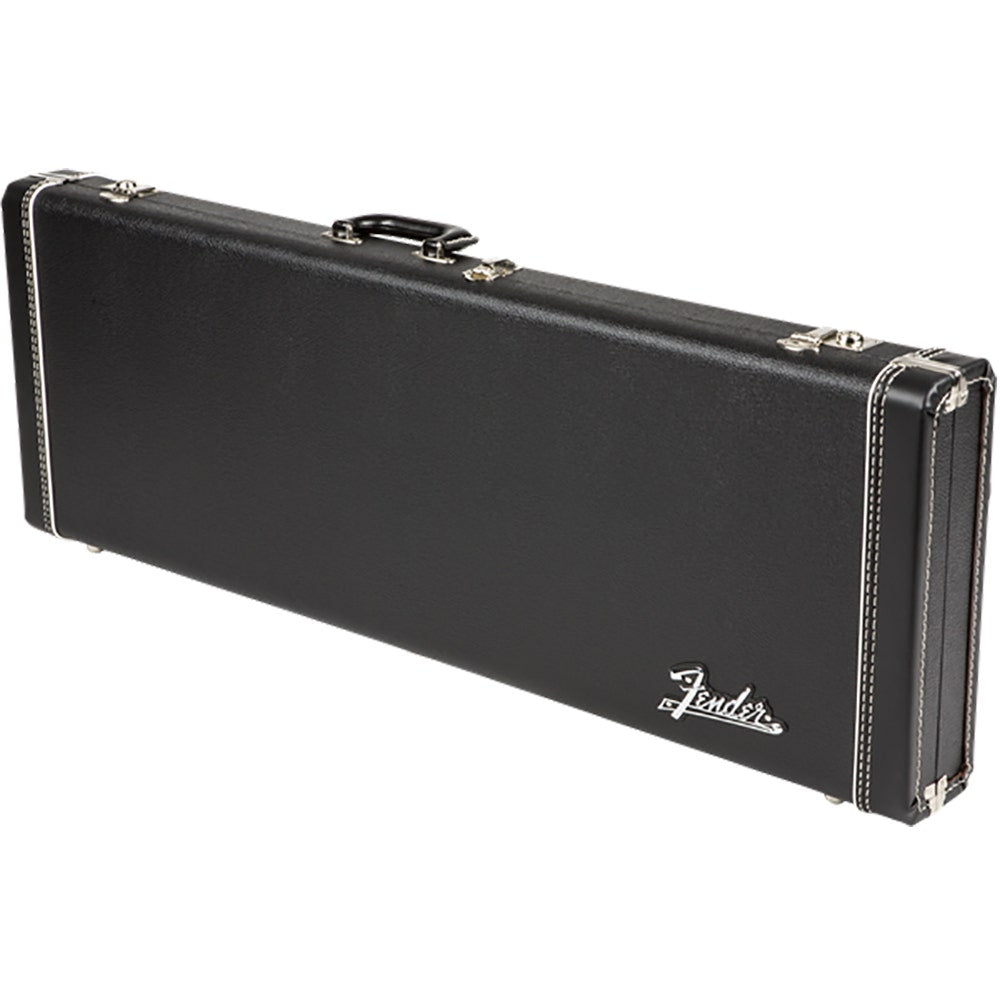 Fender Deluxe Stratocaster/Telecaster Electric Guitar Hard Case - Black/Orange