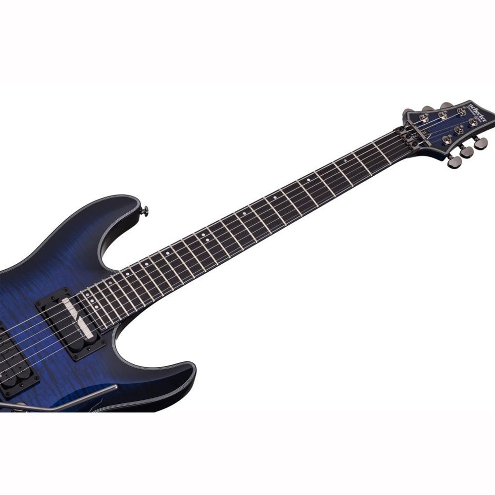 Schecter Blackjack SLS C-1 FR-S Electric Guitar, Floyd Rose - See Thru Blue Burst