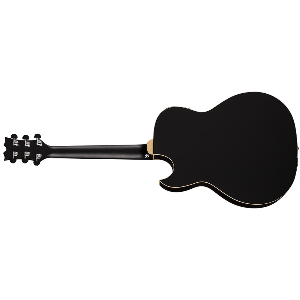 Dean EX BKS Exhibition Acoustic-Electric Guitar with Aphex - Black Satin