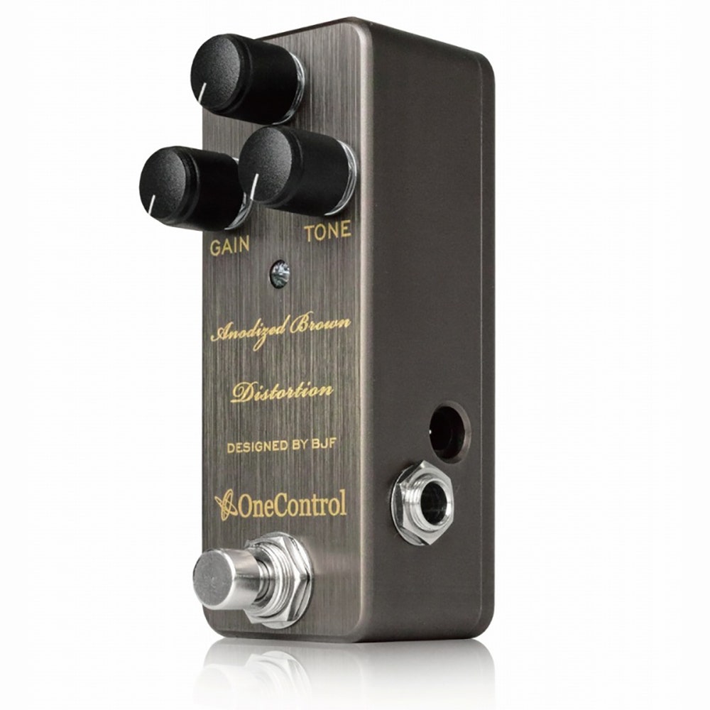 One Control BJF Series Anodized Brown Distortion Guitar Effects Pedal