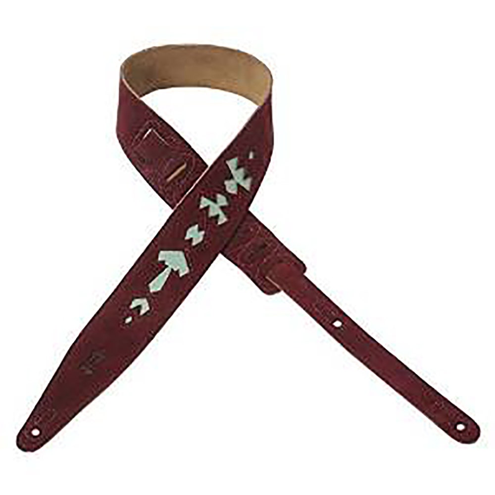 Levy's MS317JAX-BRG 2 1/2" Jax Series Designer Guitar Strap - Burgundy