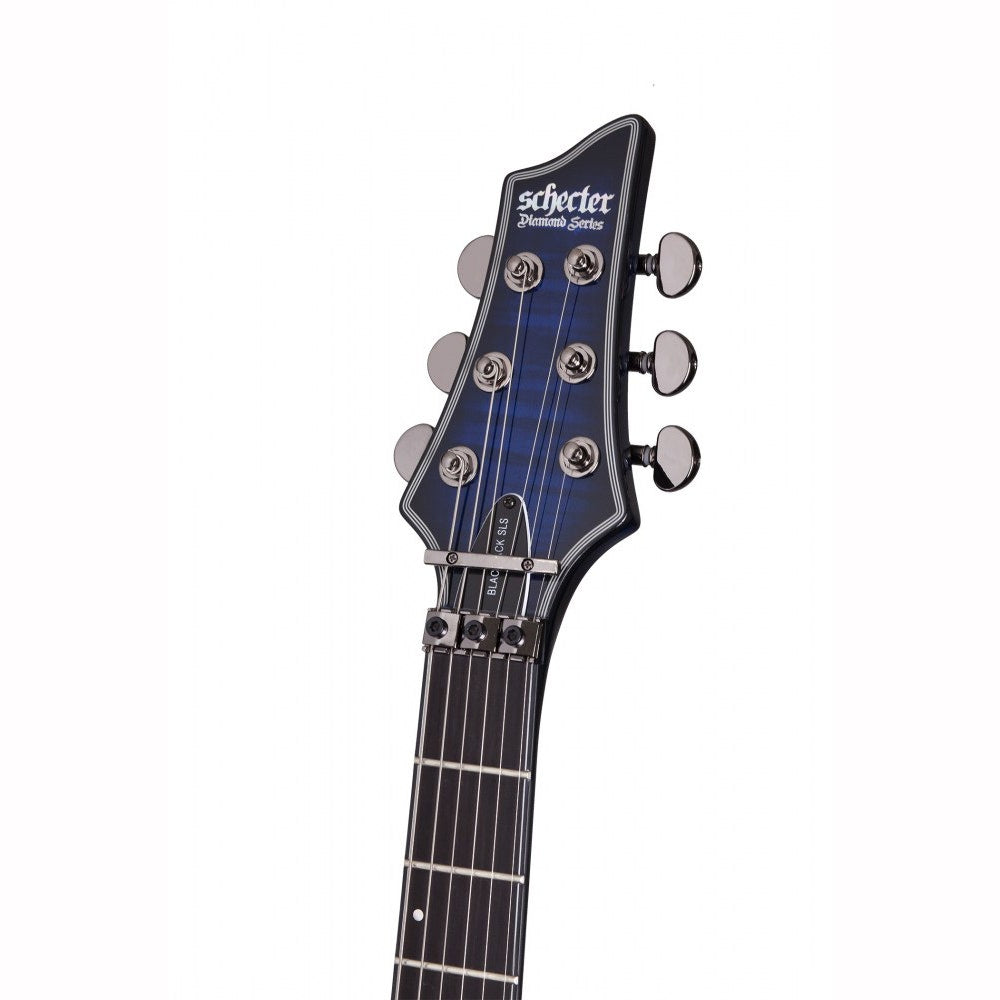 Schecter Blackjack SLS C-1 FR-S Electric Guitar, Floyd Rose - See Thru Blue Burst