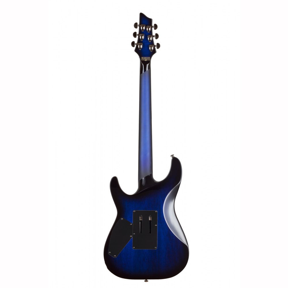 Schecter Blackjack SLS C-1 FR-S Electric Guitar, Floyd Rose - See Thru Blue Burst