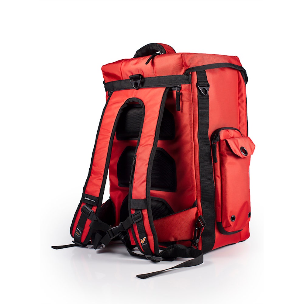 Gruv Gear VENUEBAG01-RED Stadium Bag Multi-use Tech Gear Cargo Backpack - Red