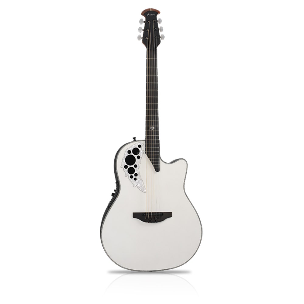 Ovation 2078ME-6P Melissa Etheridge Signature Acoustic-Electric Guitar with Hard Case - White Pearl