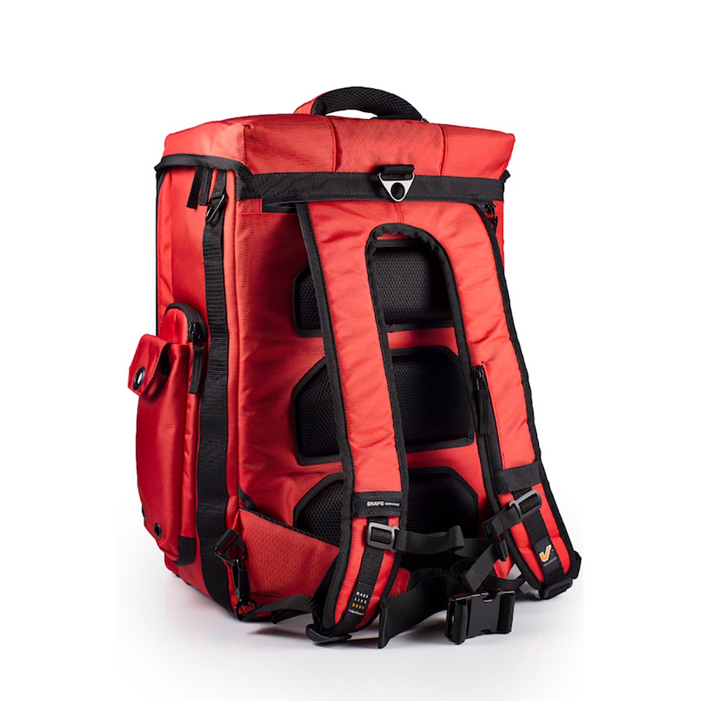 Gruv Gear VENUEBAG01-RED Stadium Bag Multi-use Tech Gear Cargo Backpack - Red