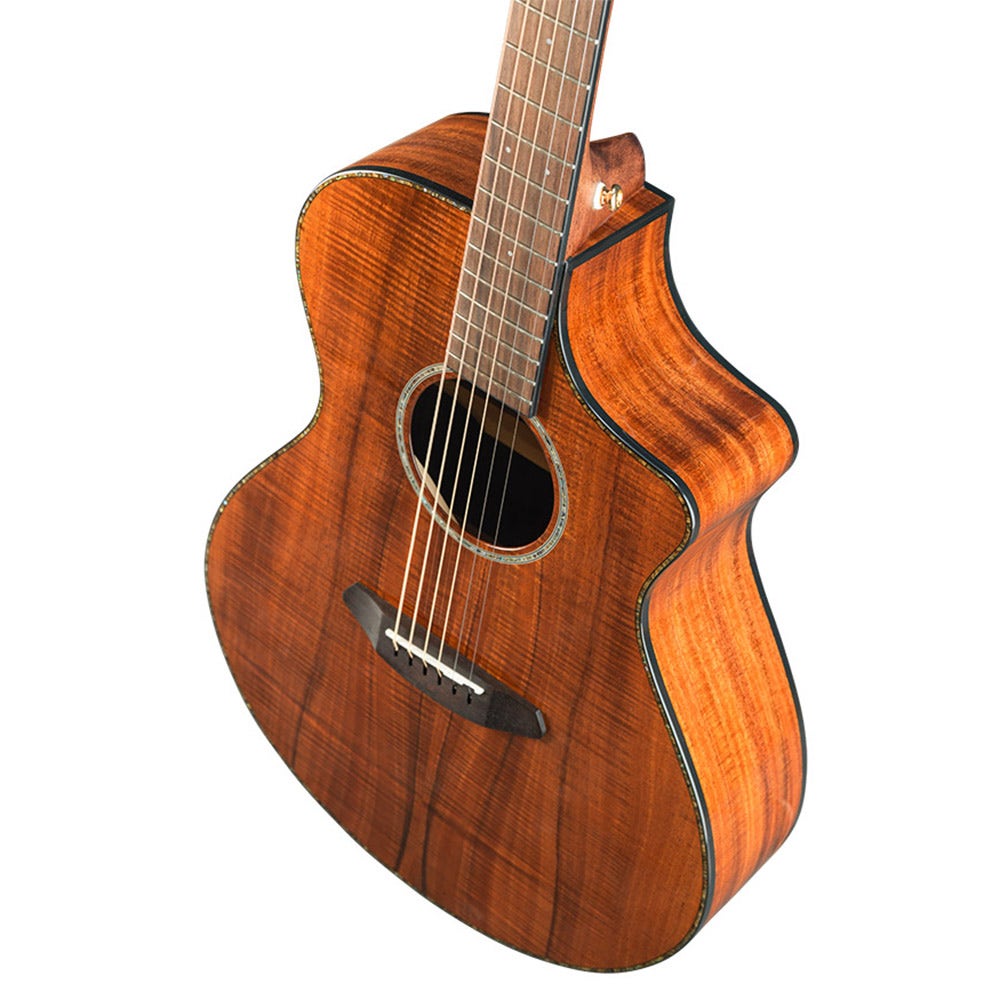 Breedlove Limited Edition Pursuit Concert KK Koa Acoustic-Electric Guitar with Gig Bag - Natural (B-STOCK)