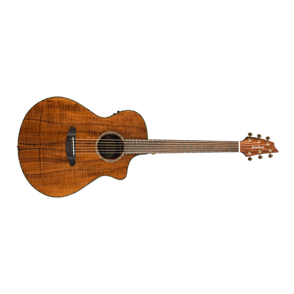 Breedlove Limited Edition Pursuit Concert KK Koa Acoustic-Electric Guitar with Gig Bag - Natural (B-STOCK)