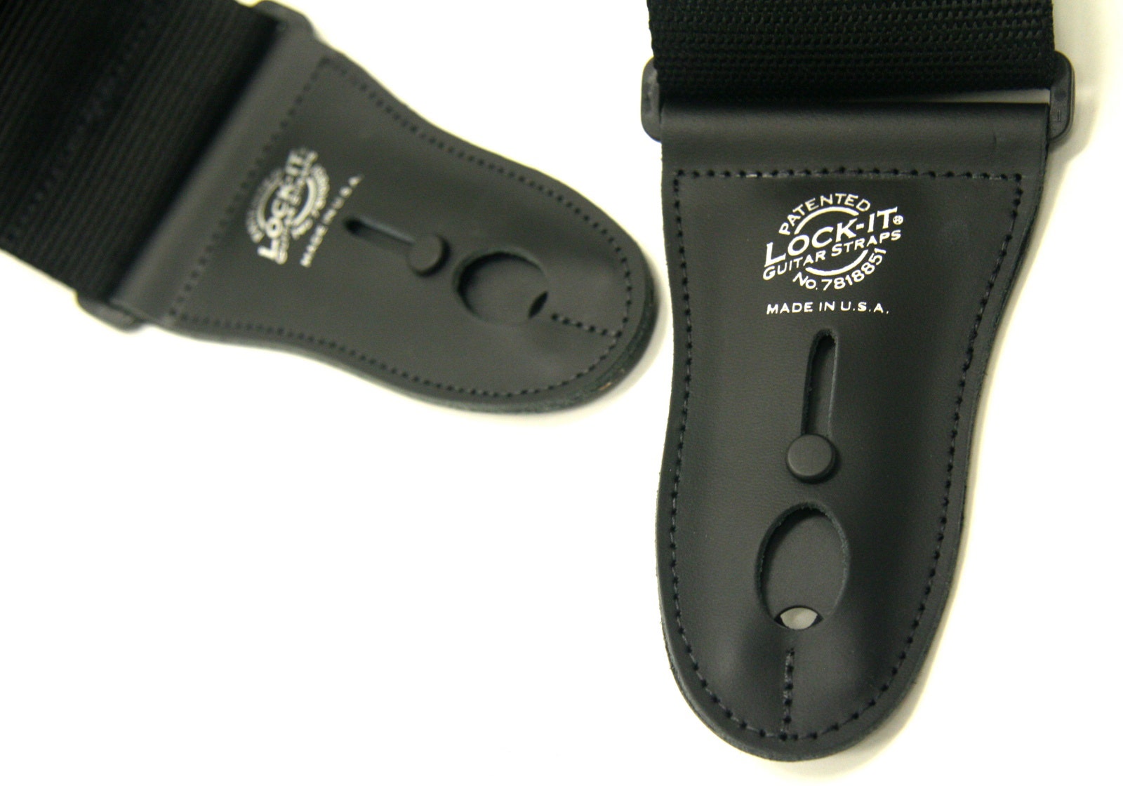 Lock-It Straps 3-inch Black Poly Strap with Black Locking Ends