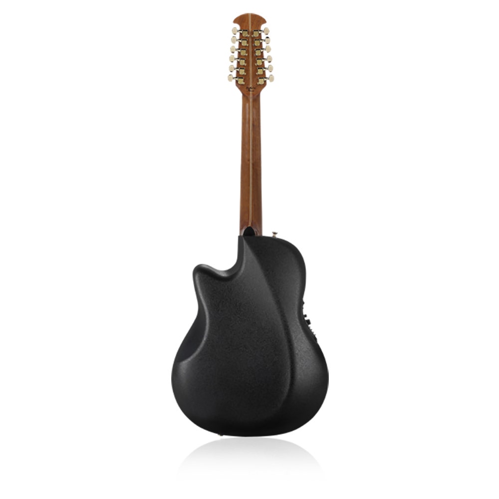 Ovation 2751AX-5 Standard Balladeer 12-String Deep Contour Acoustic-Electric Guitar - Black