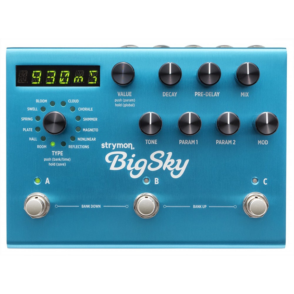 Strymon BigSky Multidimensional Reverb Guitar Effects Pedal