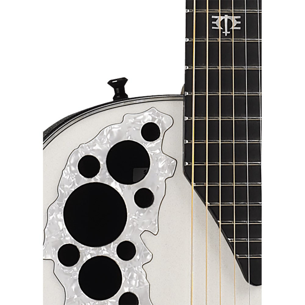 Ovation 2078ME-6P Melissa Etheridge Signature Acoustic-Electric Guitar with Hard Case - White Pearl